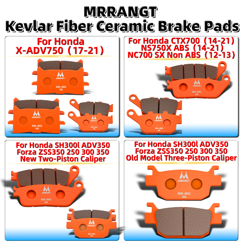 Carbon Ceramic Motorcycle Brake Rotor - Motorrad-Keramik-Bremsbeläge Passend für Honda X-ADV750 NS750X