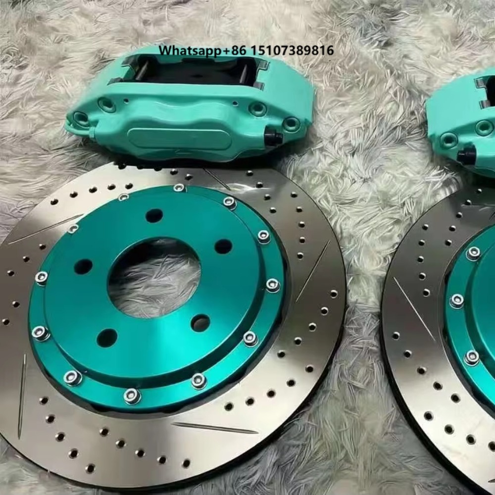 Forged Front Brake Caliper 4 Piston - Neue Hochleistungs-Aluminiumlegierung Rennbremssattel-Kits Vorne Geschmiedet für