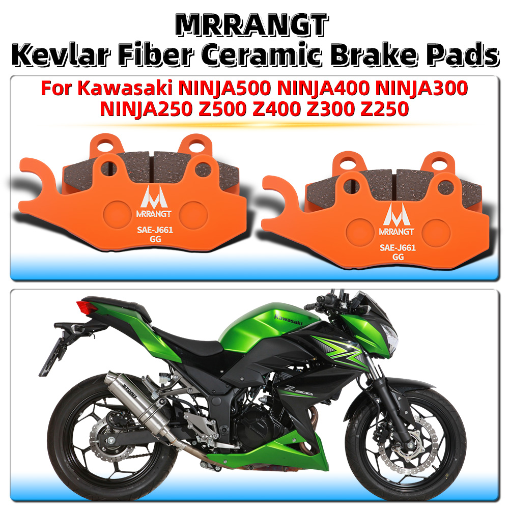 Carbon Ceramic Motorcycle Brake Rotor - Motorrad-Keramik-Bremsbeläge passend für Kawasaki NINJA500 NINJA400