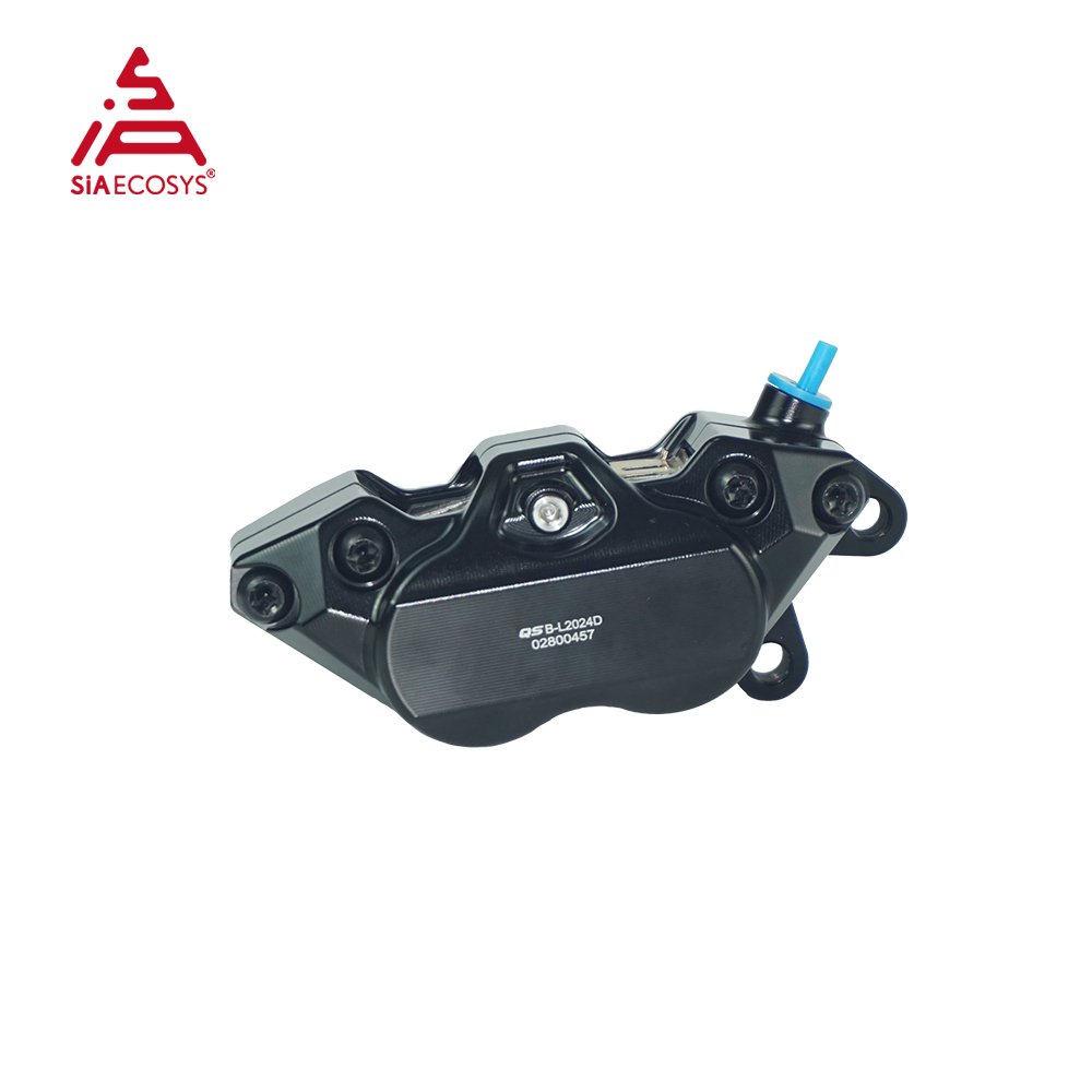 Forged Front Brake Caliper 4 Piston - QS 4-Kolben 220mm Geschmiedeter Aluminium-Scheibenbremssattel-Kit mit
