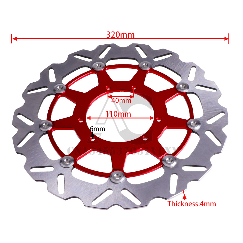 Motorrad 320 MM Schwimmende Br – Floating Brake Disc 320Mm Supermoto Bewertung und Preis